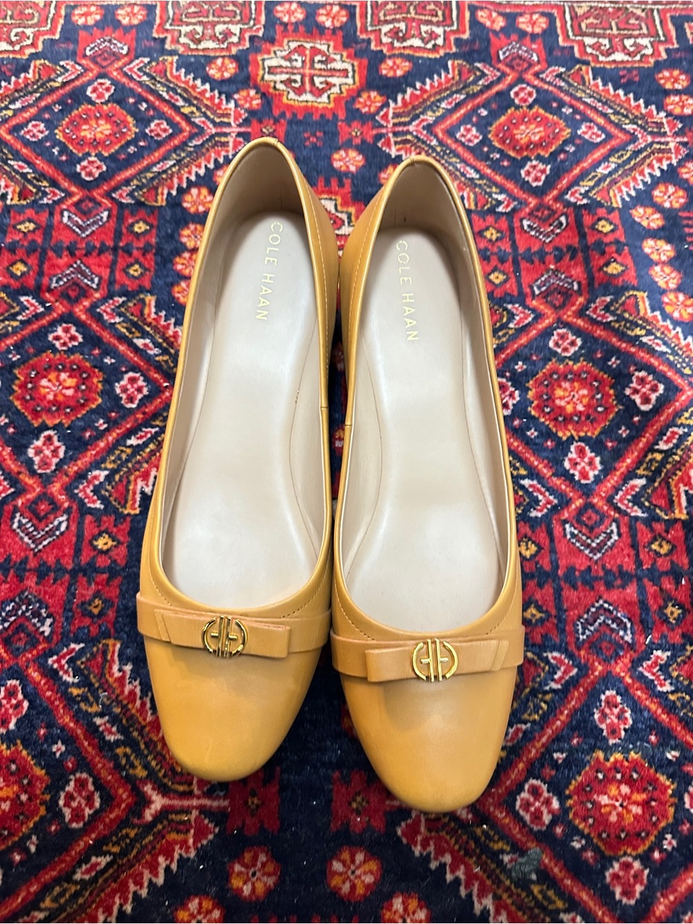 Cole Haan Tan Wedge Pumps - Picture 8 of 12